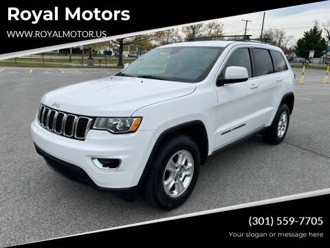 2017 Jeep Grand Cherokee for sale at Royal Motors in Hyattsville MD