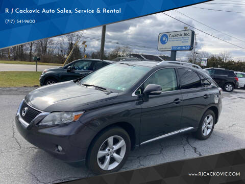 2010 Lexus RX 350 for sale at R J Cackovic Auto Sales, Service & Rental in Harrisburg PA