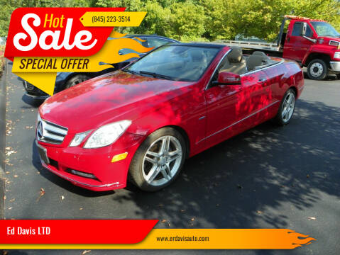2012 Mercedes-Benz E-Class for sale at Ed Davis LTD in Poughquag NY