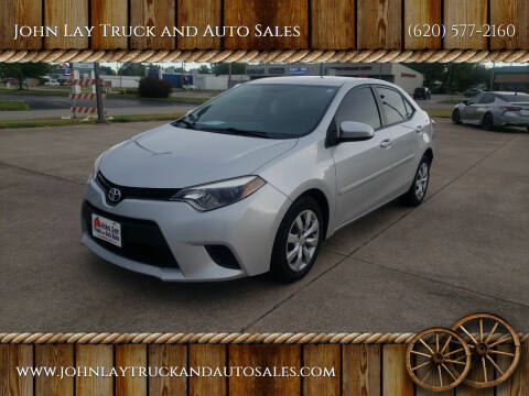 2014 Toyota Corolla for sale at John Lay Truck and Auto Sales in Independence KS