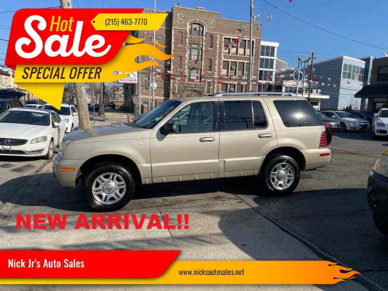 2004 Mercury Mountaineer for sale at Nick Jr's Auto Sales in Philadelphia PA