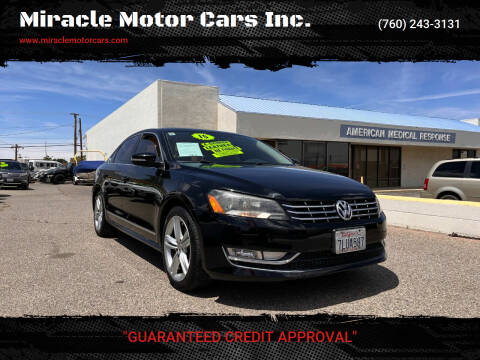 2015 Volkswagen Passat for sale at Miracle Motor Cars Inc. in Victorville CA
