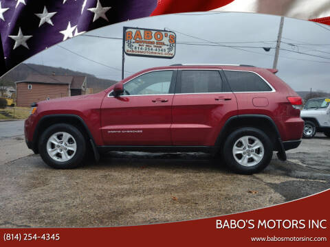 2015 Jeep Grand Cherokee for sale at BABO'S MOTORS INC in Johnstown PA