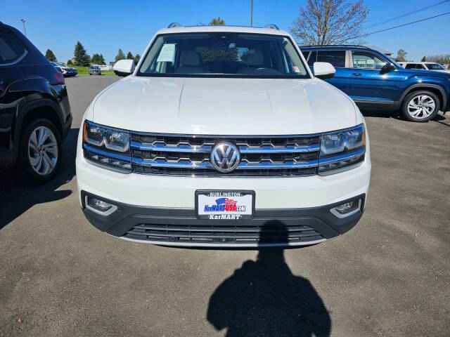 Used 2019 Volkswagen Atlas SEL Premium with VIN 1V2NR2CA3KC518017 for sale in Burlington, WA