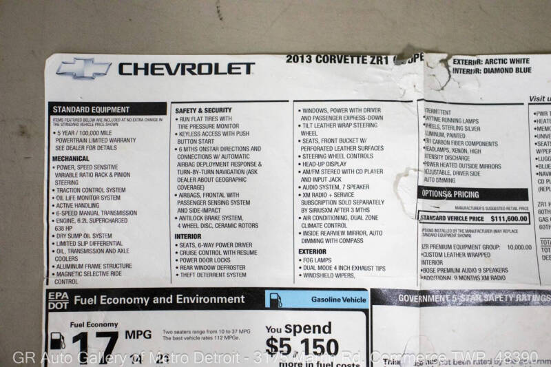 2013 Chevrolet Corvette ZR1