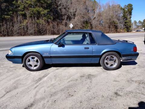 1989 Ford Mustang for sale at Sandhills Motor Sports LLC in Laurinburg NC