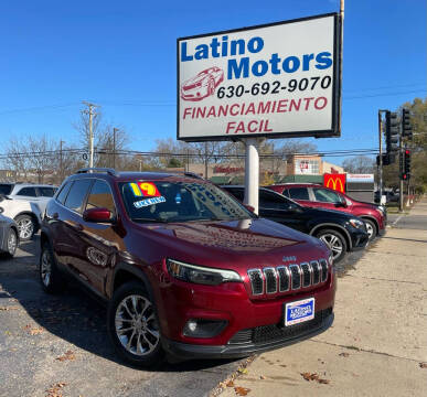 2019 Jeep Cherokee for sale at Latino Motors in Aurora IL