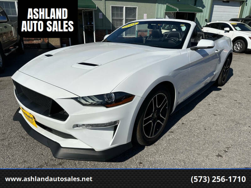 2018 Ford Mustang for sale at ASHLAND AUTO SALES in Columbia MO