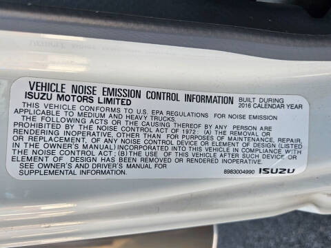 2016 Isuzu NPR-HD