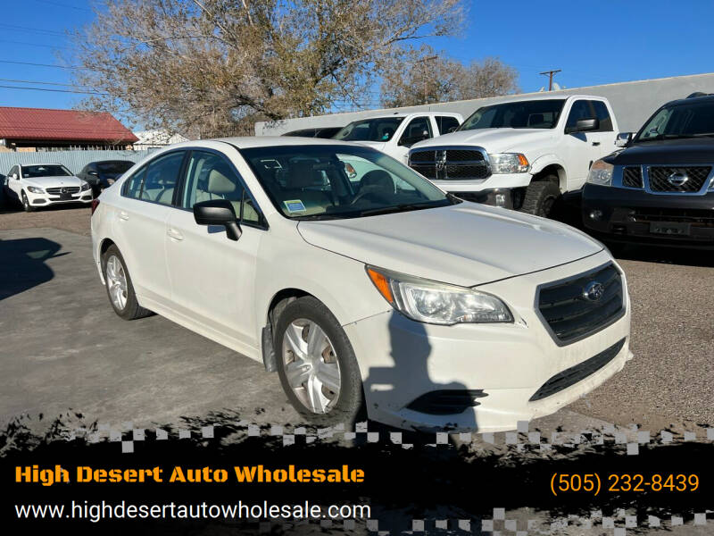 2017 Subaru Legacy for sale at High Desert Auto Wholesale in Albuquerque NM
