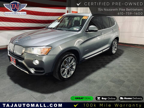 2016 BMW X3 for sale at Taj Auto Mall in Bethlehem PA