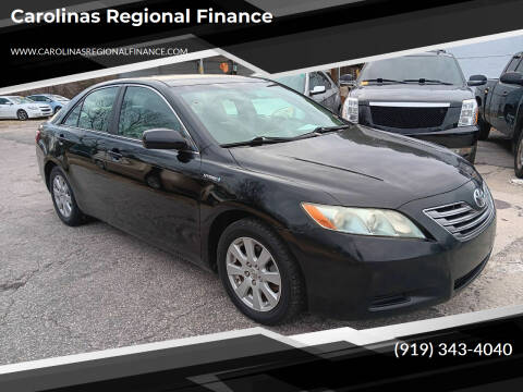 2007 Toyota Camry Hybrid for sale at Carolinas Regional Finance in Henderson NC