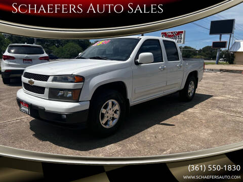 2012 Chevrolet Colorado for sale at Schaefers Auto Sales in Victoria TX