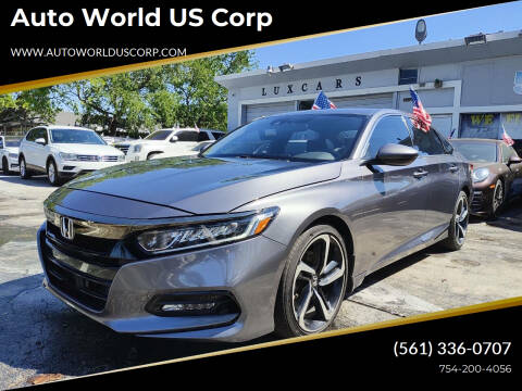 2020 Honda Accord for sale at Auto World US Corp in Plantation FL