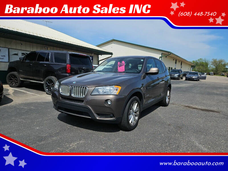 2014 BMW X3 for sale at Baraboo Auto Sales INC in Baraboo WI