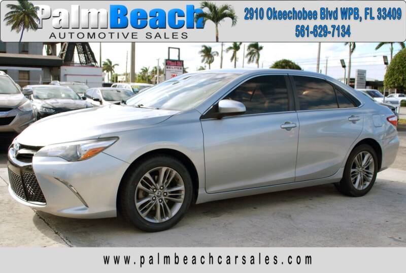 2015 Toyota Camry for sale at Palm Beach Automotive Sales in West Palm Beach FL