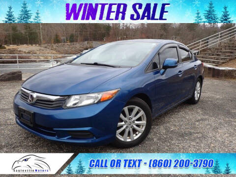 2012 Honda Civic for sale at EAGLEVILLE MOTORS LLC in Storrs Mansfield CT