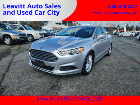 2016 Ford Fusion for sale at Leavitt Auto Sales and Used Car City in Everett WA