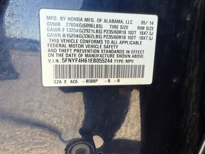 2014 Honda Pilot EX-L w/DVD