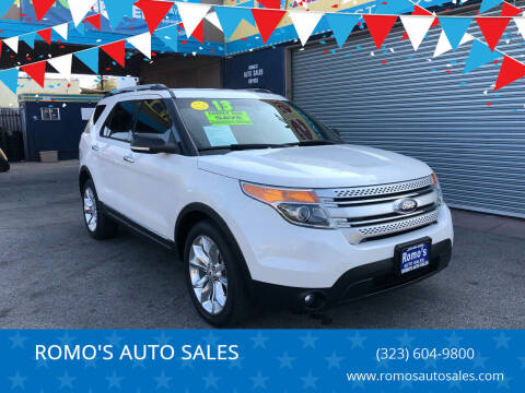 2013 Ford Explorer for sale at ROMO'S AUTO SALES in Los Angeles CA