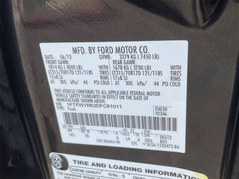 2013 Ford F-150 SVT Raptor