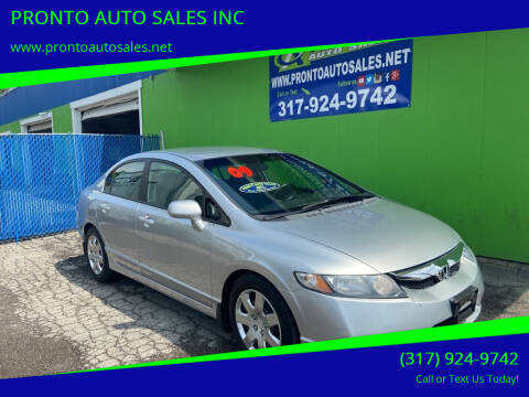 2009 Honda Civic for sale at PRONTO AUTO SALES INC in Indianapolis IN