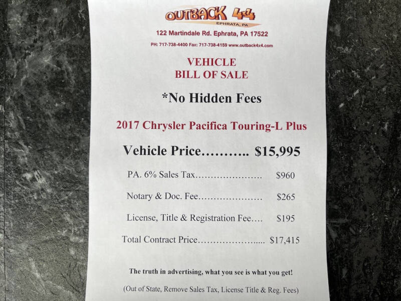 2017 Chrysler Pacifica Touring-L Plus