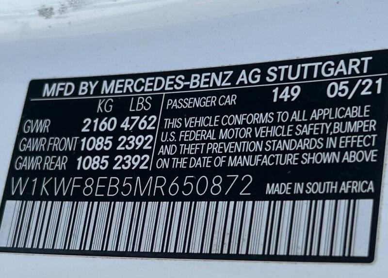 2021 Mercedes-Benz C-Class C 300 4MATIC