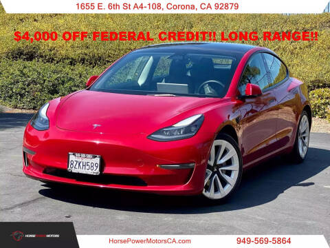 2022 Tesla Model 3 for sale at HorsePower Motors in Norco CA
