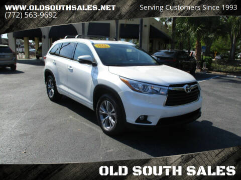 2015 Toyota Highlander for sale at OLD SOUTH SALES in Vero Beach FL