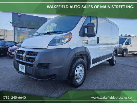 2015 RAM ProMaster for sale at Wakefield Auto Sales of Main Street Inc. in Wakefield MA