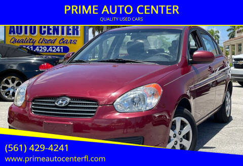 2010 Hyundai Accent for sale at PRIME AUTO CENTER in Palm Springs FL