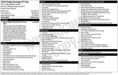 2024 Dodge Durango GT Plus