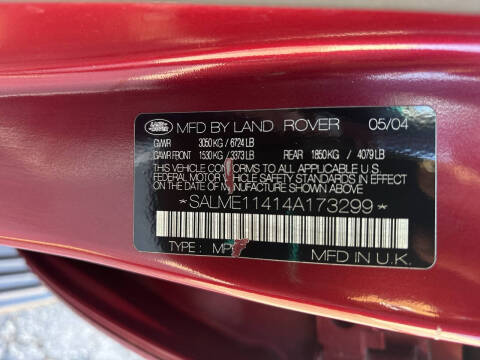 2004 Land Rover Range Rover HSE