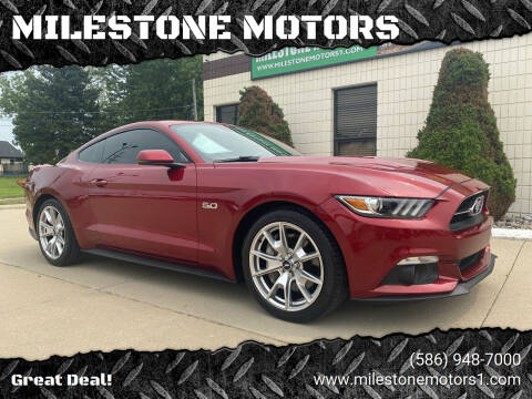 2015 Ford Mustang for sale at MILESTONE MOTORS in Chesterfield MI
