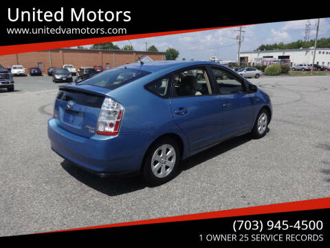 2006 Toyota Prius for sale at United Motors in Fredericksburg VA