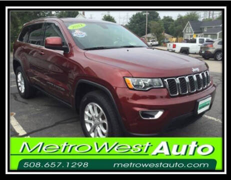 2021 Jeep Grand Cherokee for sale at Metro West Auto in Bellingham MA