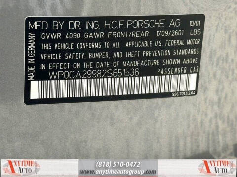 2002 Porsche 911 Carrera