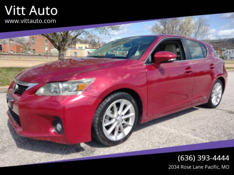 2011 Lexus CT 200h for sale at Vitt Auto in Pacific MO