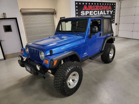 2003 Jeep Wrangler for sale at Arizona Specialty Motors in Tempe AZ
