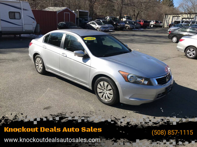 2010 Honda Accord for sale at Knockout Deals Auto Sales in West Bridgewater MA