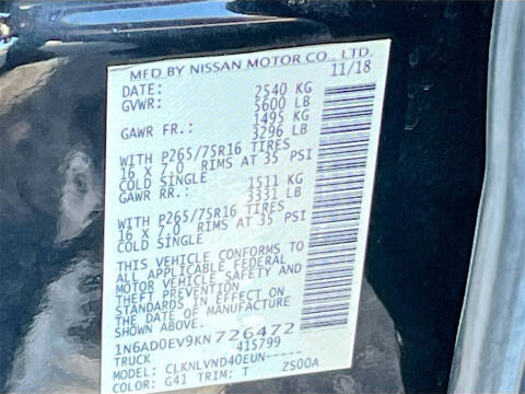 2019 Nissan Frontier PRO-4X