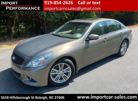 2010 Infiniti G37 Sedan for sale at Import Performance Sales in Raleigh NC