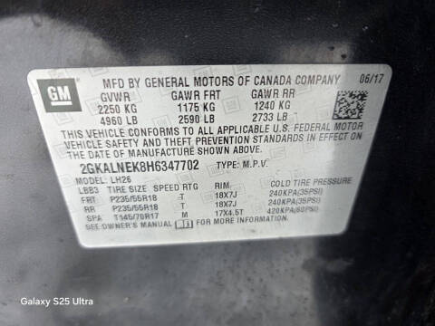 2017 GMC Terrain SLE-2