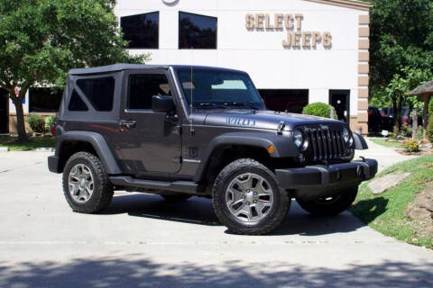2016 Jeep Wrangler for sale at SELECT JEEPS INC in League City TX