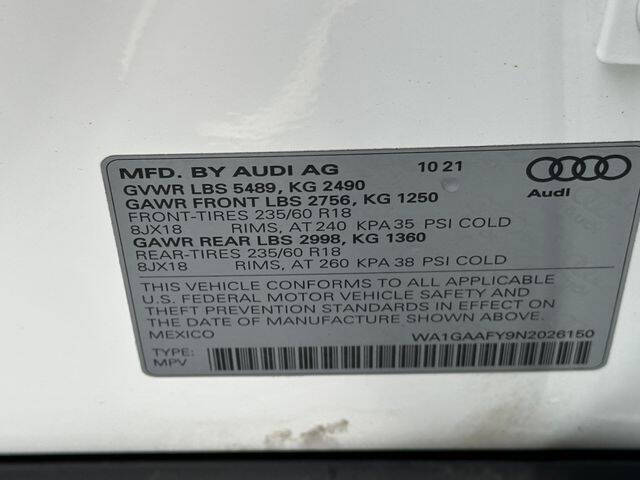 2022 Audi Q5 quattro S line Premium 45 TFSI