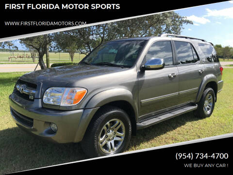 2007 Toyota Sequoia for sale at FIRST FLORIDA MOTOR SPORTS in Pompano Beach FL