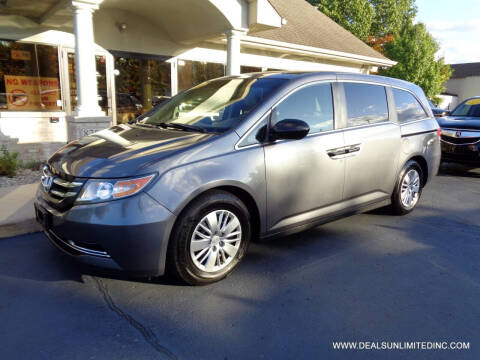 2014 Honda Odyssey for sale at DEALS UNLIMITED INC in Portage MI