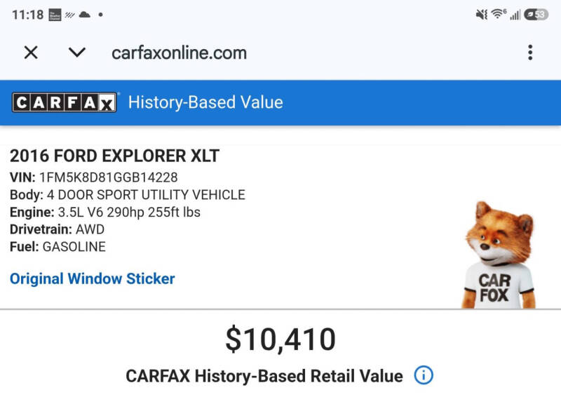 2016 Ford Explorer XLT
