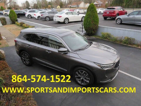 2022 Acura MDX for sale at Sports & Imports INC in Spartanburg SC